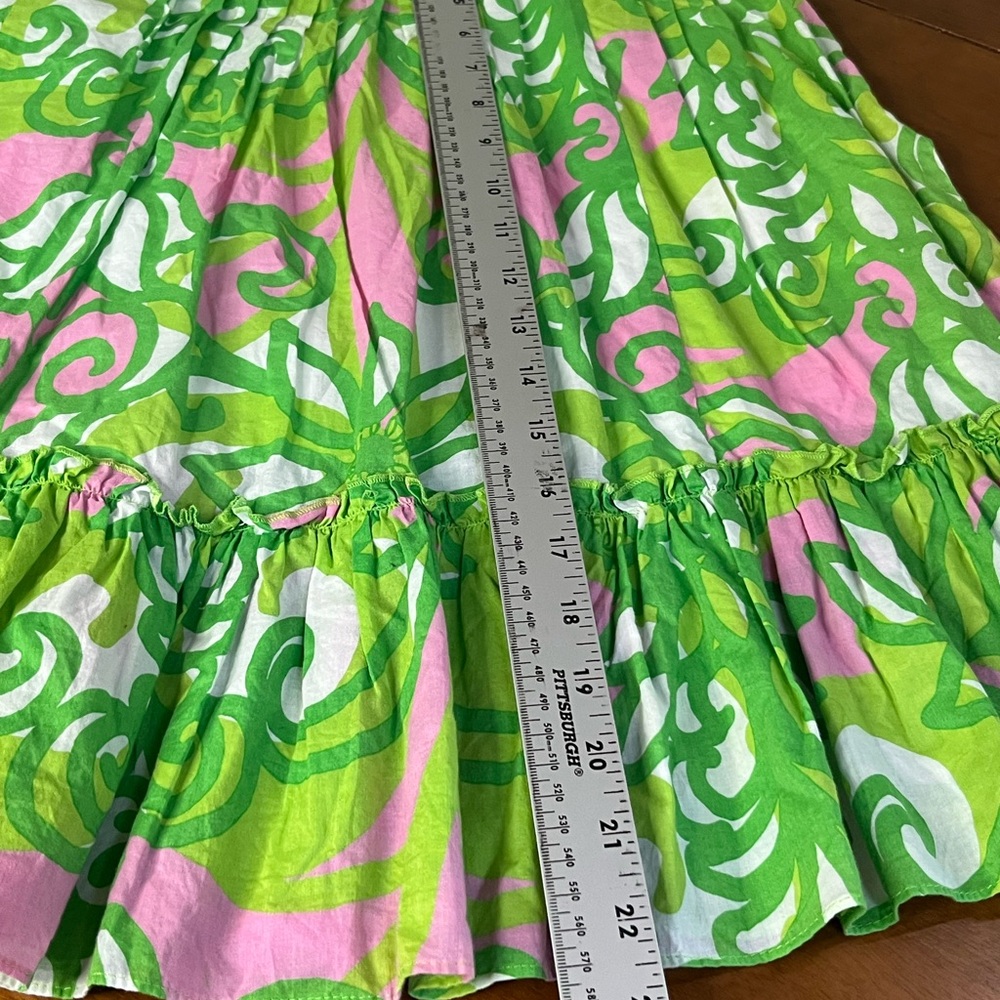 Lilly Pulitzer Vibrant Green and Pink Women's Skirt - Picture 7 of 9